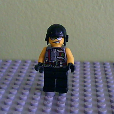 LEGO Minifigure-Viper - Knife Torso-Dino Attack-DIN004-Creative Brick Builders